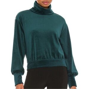1. State Velour Mock Neck Sweater
